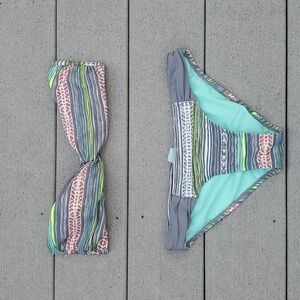 Hot Water Bandeau Bikini (LG Top/SM Bottom)